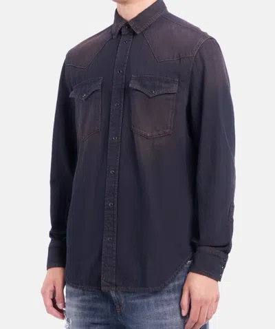 Dondup Logo Shirt In Black