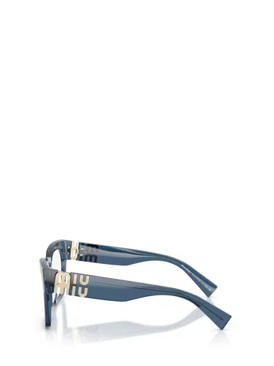 Miu Miu Full-frame Plain Mirror In Blue