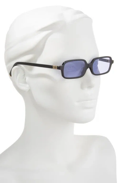Miu Miu 52mm Rectangular Sunglasses In Blue
