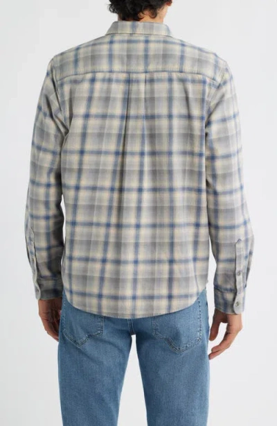 Treasure & Bond Plaid Flannel Button-up Shirt In Gray