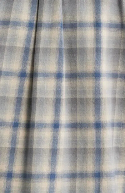 Treasure & Bond Plaid Flannel Button-up Shirt In Gray