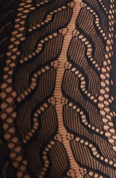 Nordstrom Openwork Mesh Tights In Black