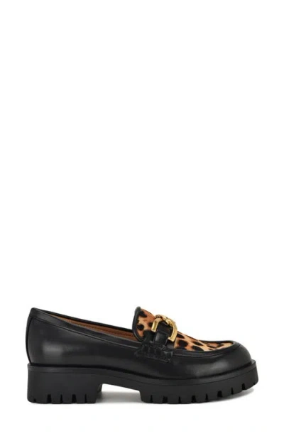 Nine West Women's Gables Chain Bit Lug Loafers In Black