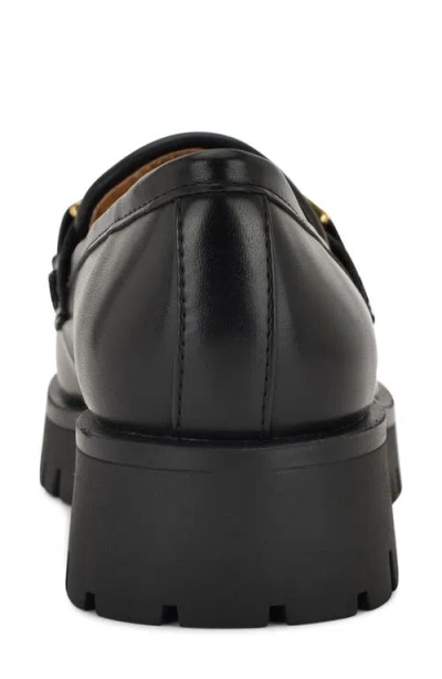 Nine West Women's Gables Chain Bit Lug Loafers In Black