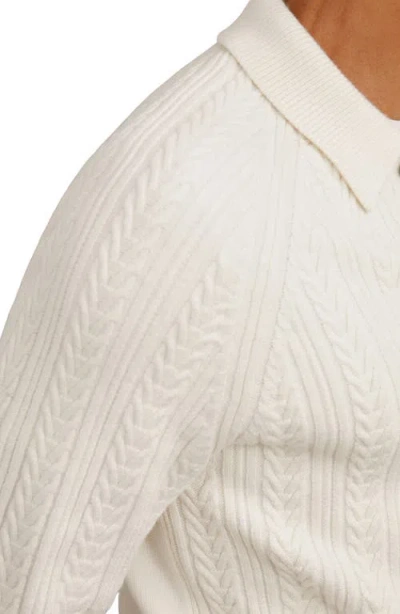 Reiss Evesham Polo Sweater In White