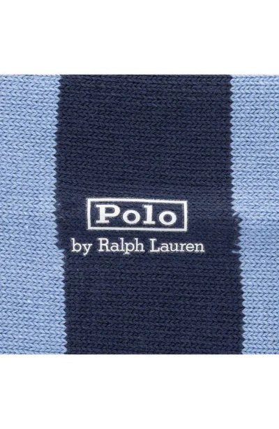 Polo Ralph Lauren Embroidered Rugby Bear Socks In Blue