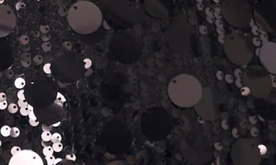 Vince Camuto Paillette Crewneck Sweater In Burgundy