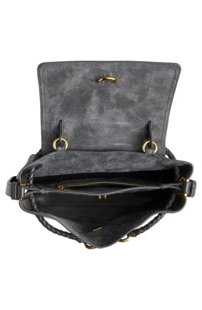 Bottega Veneta Small Ciao Ciao Knot Detail Leather Top Handle Bag In Black