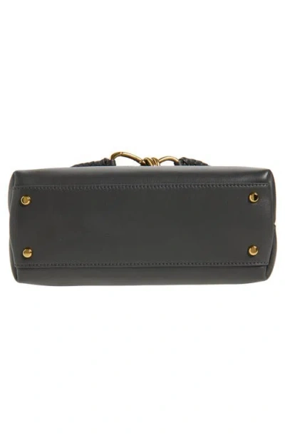 Bottega Veneta Small Ciao Ciao Knot Detail Leather Top Handle Bag In Black