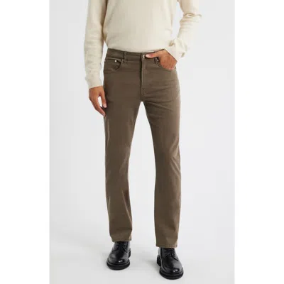 Frame Modern Straight Leg Five-pocket Twill Pants In Brown