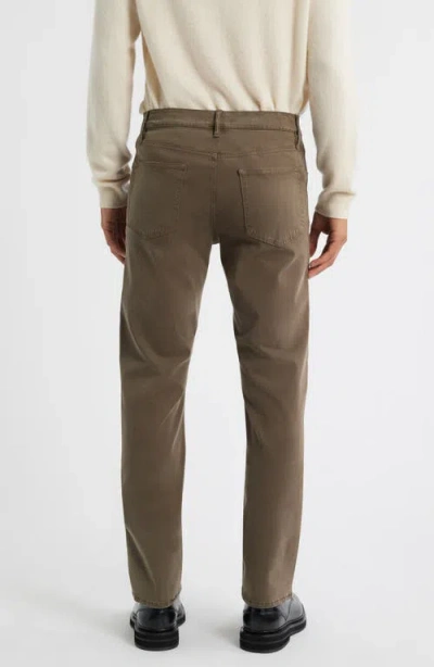 Frame Modern Straight Leg Five-pocket Twill Pants In Brown