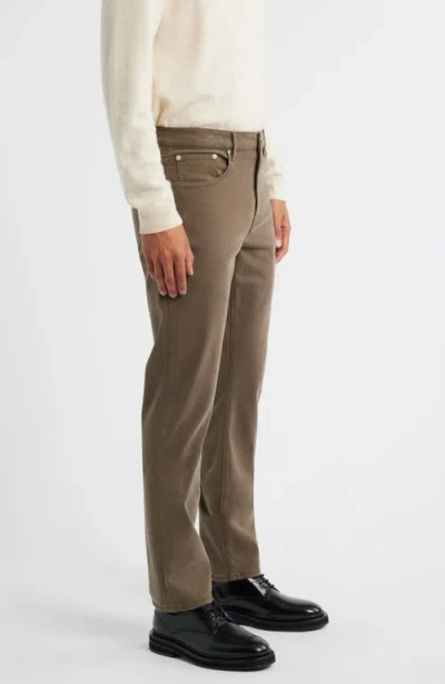 Frame Modern Straight Leg Five-pocket Twill Pants In Brown
