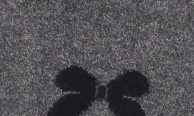 Cece Womens Bow Knit Pullover Sweater In Gray