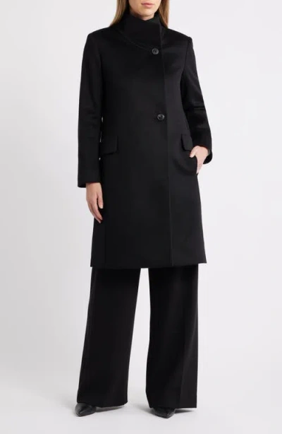 Fleurette Milly Cashmere Coat In Black