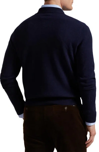 Polo Ralph Lauren Regular Fit Wool Johnny Collar Sweater In Blue