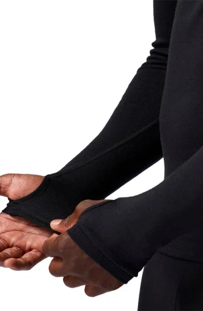 Backcountry Cedars Rws Merino Mid-wt Baselayer Crew Top In Black