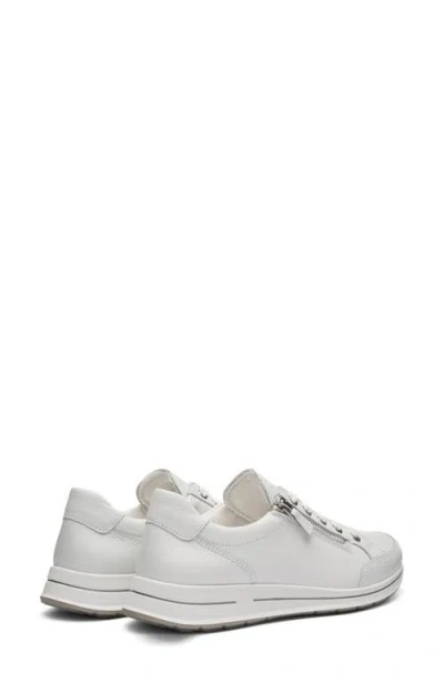 Ara Oleanna Zip Sneaker In White