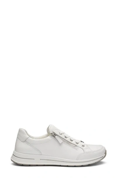 Ara Oleanna Zip Sneaker In White