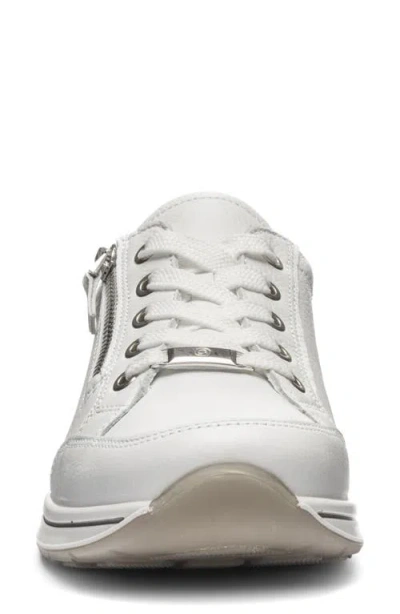 Ara Oleanna Zip Sneaker In White