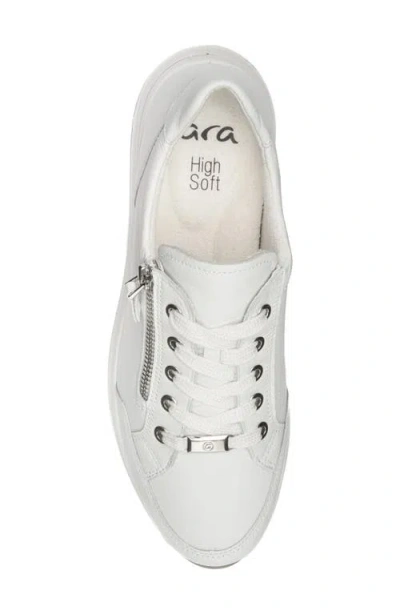 Ara Oleanna Zip Sneaker In White