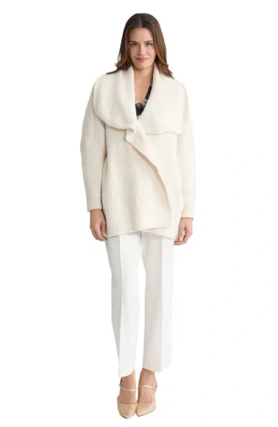 Jones New York Women's Wide-collared Cardigan Sweater In Neutral