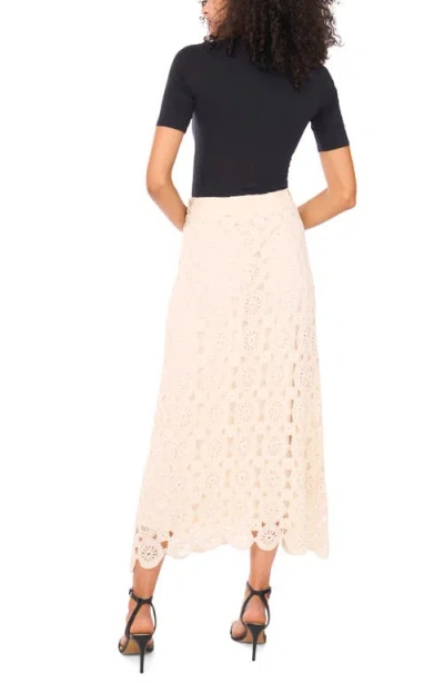 Vince Camuto Women's Crochet Midi Skirt In Pink