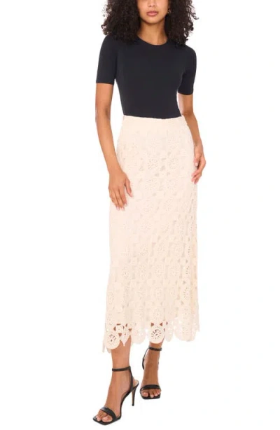 Vince Camuto Women's Crochet Midi Skirt In Pink
