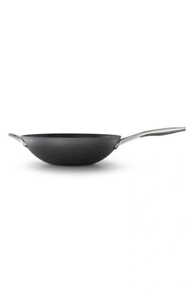 Calphalon Premier Hard Anodized Nonstick 13-inch Flat Wok In Black