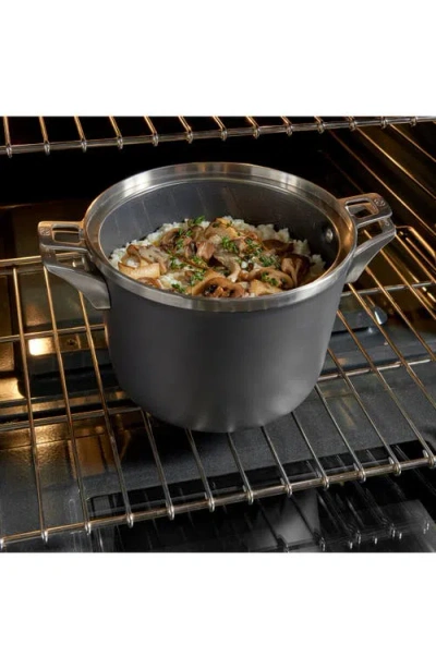 Calphalon Premier Space Saving Hard Anodized Nonstick 12-quart Stockpot With Lid In Black