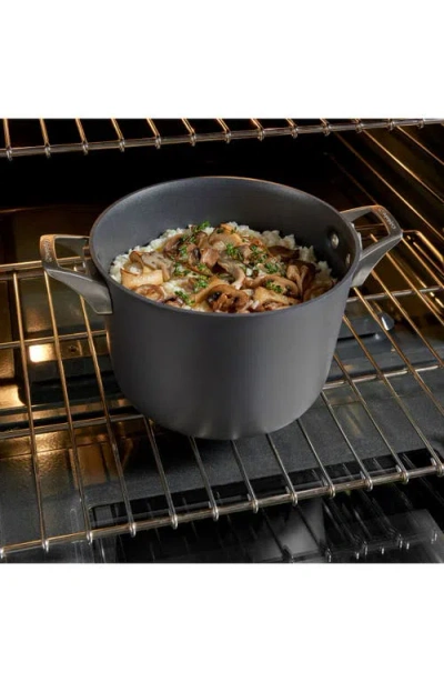 Calphalon Premier Space Saving Hard Anodized Nonstick 12-quart Stockpot With Lid In Black