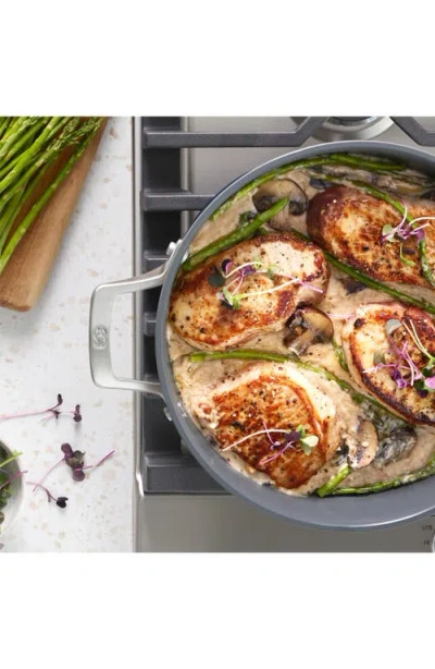 Calphalon Premier Ceramic Nonstick 7-quart Dutch Oven With Lid In Silver