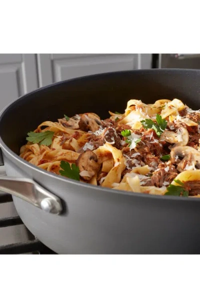 Calphalon Premier Hard Anodized Nonstick 7-quart Sauteuse With Lid In Black