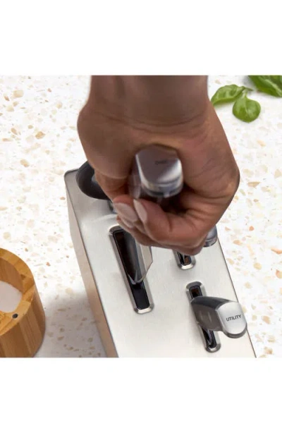 Calphalon Premier 7pc Knife Set With Sharpin Edgetech In Black