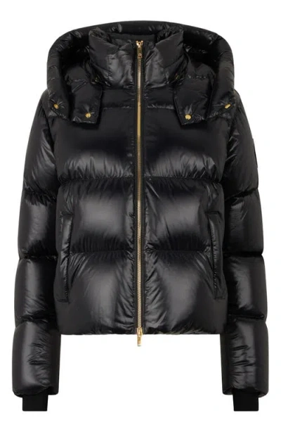 Moose Knuckles Moonstone Water Repellent 800 Fill Power Down Jacket With Removable Hood In Black