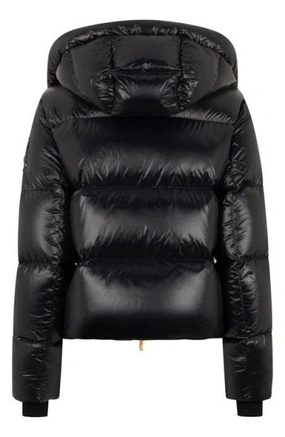 Moose Knuckles Moonstone Water Repellent 800 Fill Power Down Jacket With Removable Hood In Black