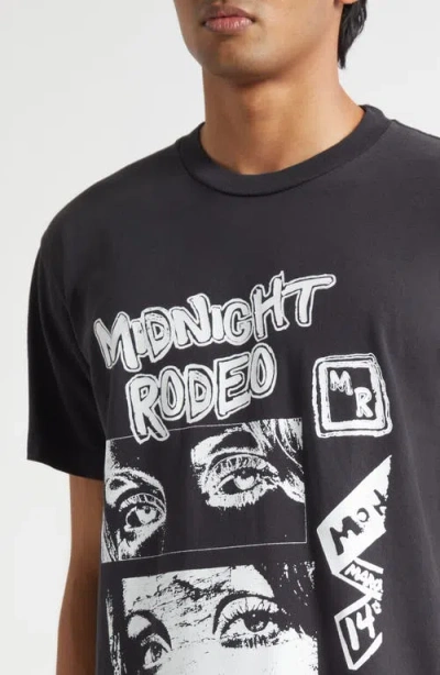 Midnight Rodeo Your Eyes Only Graphic T-shirt In Black
