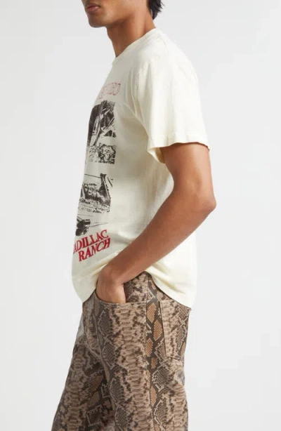 Midnight Rodeo Cadillac Ranch Graphic T-shirt In White