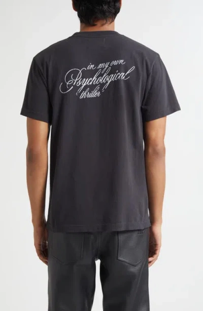 Midnight Rodeo Psychological Thriller Graphic T-shirt In Black