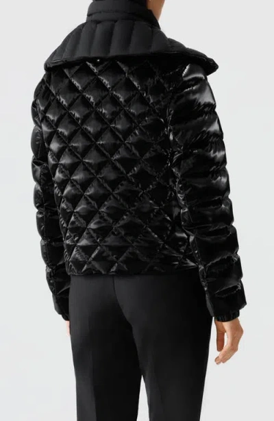 Mackage Yvette Waterproof Quilted Down Jacket With Removable Bib Insert In Black