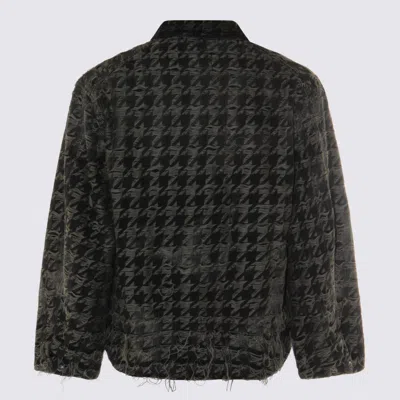 Diesel Grey Cotton Casual Jacket In Gray