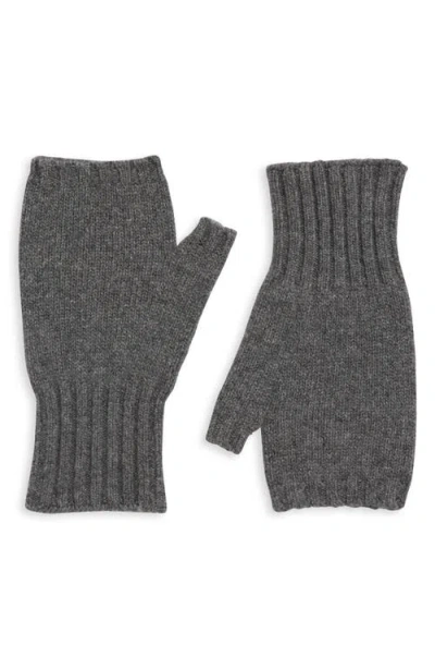 Vince Cashmere Fingerless Handwarmers In Gray