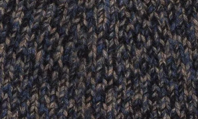 Vince Brushed Marled Cashmere Cuffed Hat In Black