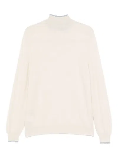 Fedeli Half-zip Sweatshirt In Neutral