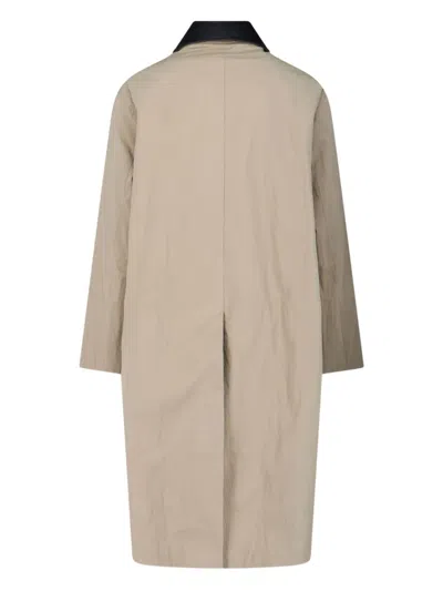 Studio Nicholson Beige Structured Jacket With Minimalist Design In Multi