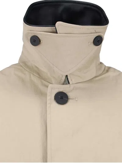 Studio Nicholson Beige Structured Jacket With Minimalist Design In Multi