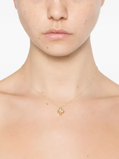 Sydney Evan 14k Yellow Gold Box Charm Necklace In Gold