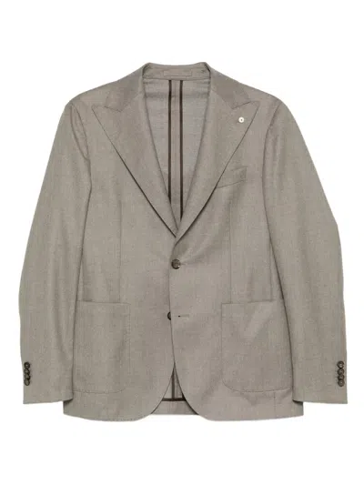 Luigi Bianchi Mantova Single-breasted Suit In Gray