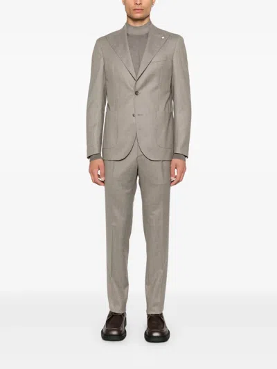 Luigi Bianchi Mantova Single-breasted Suit In Gray