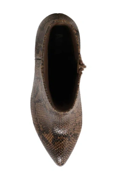 Mia Ediva Pointed Toe Bootie In Animal Print