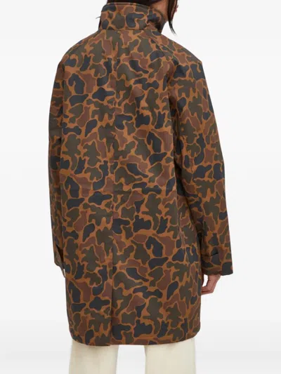 Les Deux Camouflage-pattern Padded Coat In Multi